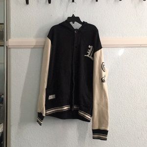 LRG letterman style hoodie